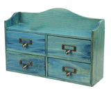Elegant Original Wood Storage Chests Desktop Receive Container Four Drawer