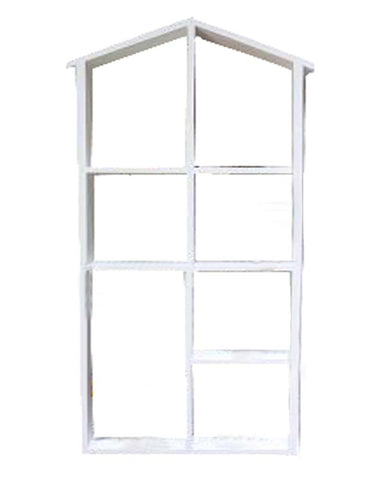 Wood Practical Storage Shelves Storage Rack Wall Hanging, White