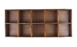 High-grade Wood Storage Shelves Handmade Storage Rack 10 Drawers