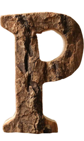 Wooden Letter 'P' Hanging Sign Wall decoration For Home/Office/Shop Name