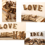 Wooden Letter 'Q' Hanging Sign Window display Home Decoration Props