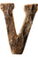 Wooden Letter 'V' Hanging Sign Can Be Placed Or Can Be Linked Home Decoration