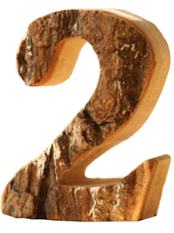 The Number 2 For Wedding Party Anniversary Shop Name Wooden FiguresDecoration