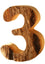 The Number 3 Wooden FiguresDecoration Home/Office  Decoration