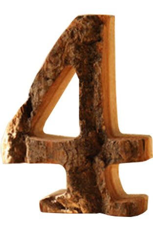 The Number 4 Wooden FiguresHome/Office  Decoration Decoration