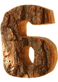 The Number 6 Wood Wall Ornament Digital Decoration For Wedding Party