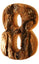 The Number 8 Wooden FiguresDecoration Window Display Hanging Wall Decor