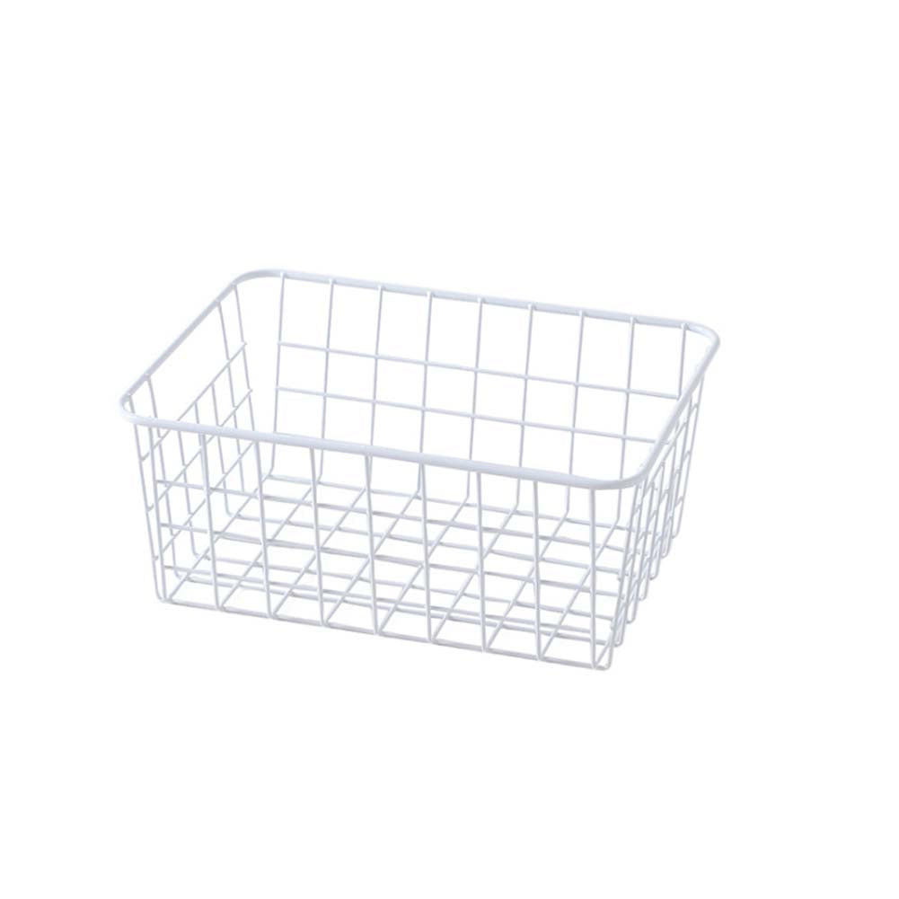 Wrought Iron Desktop Storage Basket Bathroom /Kitchen Storage Basket