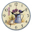 10" Retro Rural Style Wall Clock Silence Decent Decor Hanging Clock, E