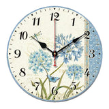 10" Retro Rural Style Wall Clock Silence Decent Decor Hanging Clock, F