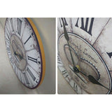 12" European Retro Wall Clock Classical Decor Silence Hanging Clock, B