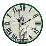 12" European Retro Wall Clock Classical Decor Silence Hanging Clock, D