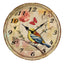 12" European Retro Wall Clock Bird Decor Silence Hanging Clock, A