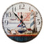 14" Retro Unique Wooden Wall Clock Decor Silence Hanging Clock, #13