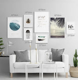 Nordic Small Fresh Wall Painting Decorative UnFramed Art Picture For Home, Spray
