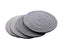 Insulation Mat Meal Mat Bowl Mat Anti-hot Pad Tableware Mat Braided 4 pieces(B)