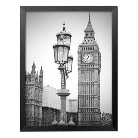 Fashion Durable Home Decor Picture Black and White Building Decor Painting for Wall Hanging, #02