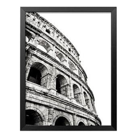 Fashion Durable Home Decor Picture Black and White Building Decor Painting for Wall Hanging, #08