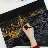 Paris: The New DIY Creative Scratch Night View Scraping Painting