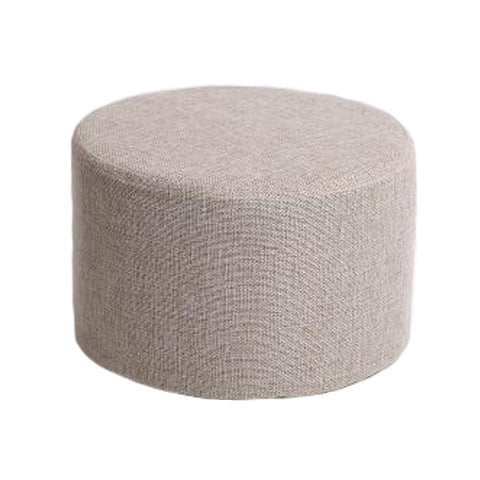 Household Creative Round Stool Sofa Footrest Stools with Detachable Cover, A