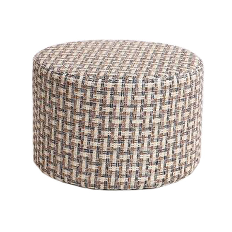 Household Creative Round Stool Sofa Footrest Stools with Detachable Cover, B