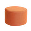 Household Creative Round Stool Sofa Footrest Stools with Detachable Cover, Orange color