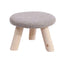 Round Stool Footstool Bench Seat Foot Rest Ottoman Detachable Cover, 3 Legs, A