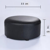 Creative Round Modern Small Faux Leather Stool Shoes Stool  Sofa Pier, Brown