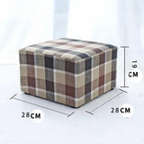 Fashionable Square Cloth Modern Small Stool Table Stool Sofa Pier Ottoman Stool, D