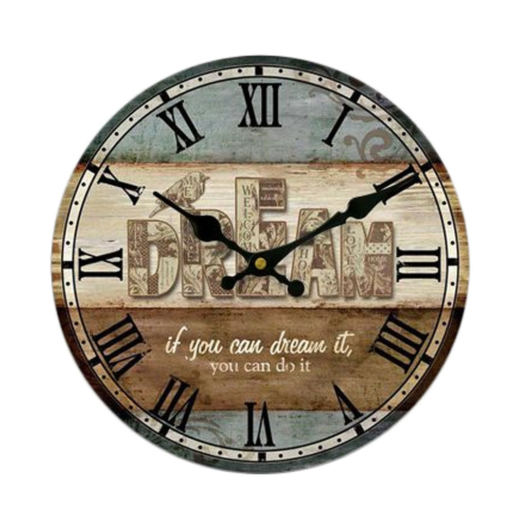 Large Wall Clock Mute Quartz Clock  14"  Dream