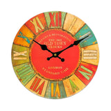 Creative Living Room Decorative  Colorful Silent Round Wall Clocks 14"