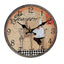 Art Deco Clock Quartz Clock  Large Wall Clock Mute Wall Clock 14"