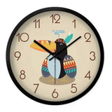 Lovely Cartoon Circular Personality Clock Living Room Decorative Silent Round Wall Clocks, NO.4