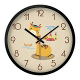 Lovely Cartoon Circular Personality Clock Living Room Decorative Silent Round Wall Clocks, NO.10