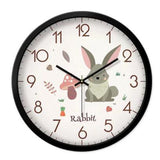 Lovely Cartoon Circular Personality Clock Living Room Decorative Silent Round Wall Clocks, NO.19