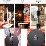 Personality Retro Wall Clock Adornment Bracket Clock Silent Bell Wall Decor H