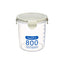 Set of 2 Food Storage Containers Seal Pots Plastic Storage Jars, 800ml, Light Green