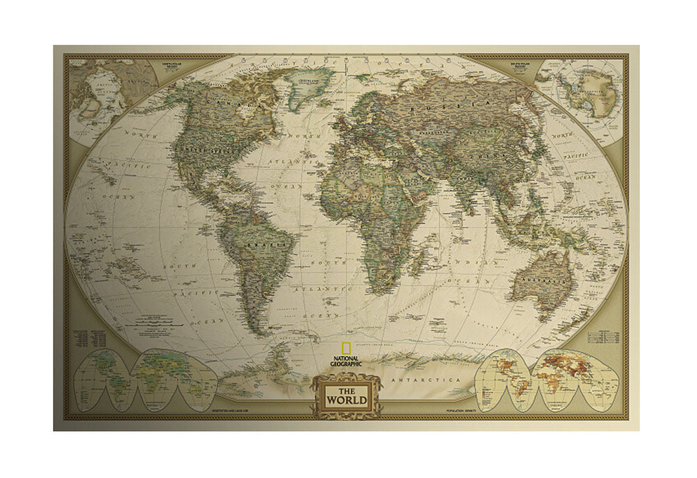 Poster Paper Map World Map Poster Kraft Paper Poster Retro Nostalgic Ideas– Qolture