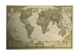 World Map Poster Kraft Paper Poster Retro Nostalgic Ideas