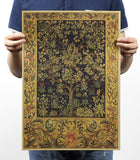 Tree Of Life Posters Nostalgic Retro Kraft Cafe Bar Decoration Poster
