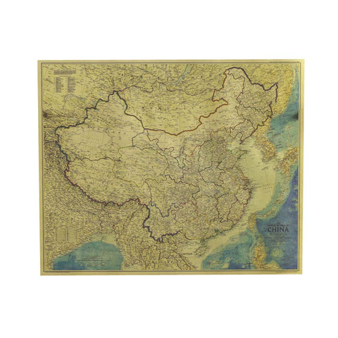 Posters Kraft Paper Old World Map Navigation Bar Interior Decorative Painting