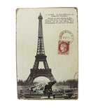 [PARIS] Wall Decoration Tin Metal Drawing Vintage Retro Classic Plaque Prints