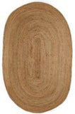 6' X 9' Oval Kerala Natural Jute Rug