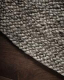 6' X 9' Oval Kerala Gray Jute Rug