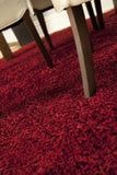 8' X 10' Crimson Silky Shag Rug
