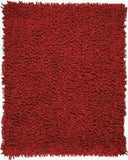 8' X 10' Crimson Silky Shag Rug