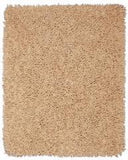 5' X 8' Beige Silky Shag Rug