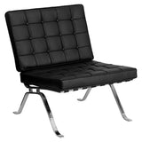 HERCULES Flash Series Black Leather Lounge Chair