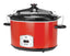 Stainless Steel 8 Qt Digital Slow Cooker with Locking Lid - Red