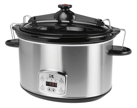  Weston Products Programmable Slow Cooker, 7 Quart, W/lid &  Latch Strap, Black, 03-2300-W: Home & Kitchen